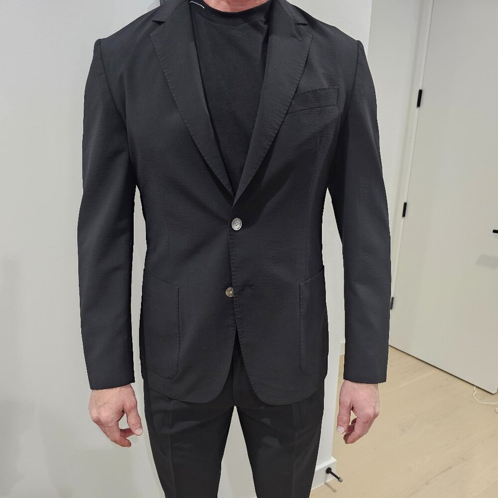 Hugo Boss Slim Fit Stretch Tailoring Suit – Black – US 40R